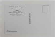 2024 National Baseball Hall of Fame Inductees Pin Set #256/2024 & Joe Mauer Hall of Fame Plaque Postcard