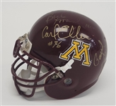 Minnesota Gophers Legends Autographed Mini Football Helmet w/ 9 Signatures Including Bud Grant Beckett LOA