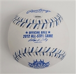 Joe Mauer Autographed 2012 All-Star Game Baseball + Sports Illustrated Magazine Steiner