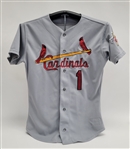 Ozzie Smith 1992 St. Louis Cardinals Game Used Jersey w/ Dave Miedema LOA