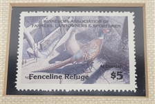 Fenceline Refuge Framed 1983 Al Dornisch Lithograph LE #504/2400