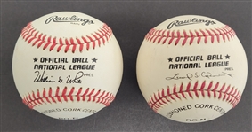 St. Louis Cardinals 1909-1966 Busch Stadium Immortals Coin Set + Johnny Mize & Marty Marion Autographed Baseballs