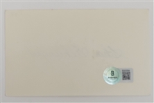 Lot of 5 Joe Garagiola, Charlie Gehringer, Bobby Doerr, Mark Fidrych, & George Kell Autographed Index Cards Beckett