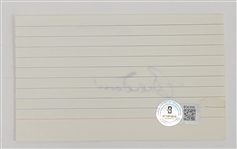 Lot of 5 Joe Garagiola, Charlie Gehringer, Bobby Doerr, Mark Fidrych, & George Kell Autographed Index Cards Beckett