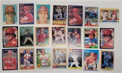 Lot of 68 Pete Rose Cards + Autographed Baseball