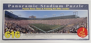 Lot of 3 - Snap Action Baseball Game, Lambeau Field Puzzle, & Yankee Stadium Model