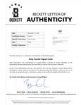 Kirby Puckett Signed 1995 Minnesota Twins Letter w/ Beckett LOA