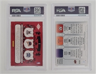 Lot of (2) Steph Curry 2009 PSA Graded Rookie Cards