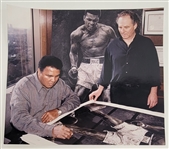 Muhammad Ali Autographed & Framed Stephen Holland Giclee Print w/ Beckett LOA