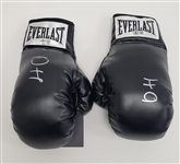 Lot of 2 Devin Haney Autographed Everlast Boxing Gloves Beckett