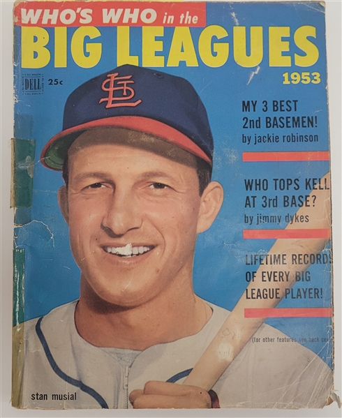 Vintage 1953 "Whos Who in the Big Leagues" Magazine w/ 361 Signatures Including Nellie Fox & Billy Martin Beckett LOA