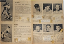 Vintage 1953 Who's Who in the Big Leagues Magazine w/ 361 Signatures Including Nellie Fox & Billy Martin Beckett LOA