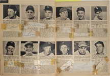 Vintage 1953 Who's Who in the Big Leagues Magazine w/ 361 Signatures Including Nellie Fox & Billy Martin Beckett LOA
