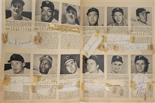 Vintage 1953 Who's Who in the Big Leagues Magazine w/ 361 Signatures Including Nellie Fox & Billy Martin Beckett LOA