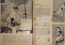 Vintage 1953 Who's Who in the Big Leagues Magazine w/ 361 Signatures Including Nellie Fox & Billy Martin Beckett LOA
