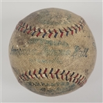 1927 New York Yankees Murderers' Row Team Signed Baseball w/ 7 Signatures Including Ruth & Gehrig PSA/DNA LOA