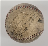 1927 New York Yankees Murderers' Row Team Signed Baseball w/ 7 Signatures Including Ruth & Gehrig PSA/DNA LOA
