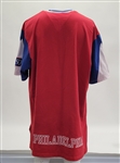 Allen Iverson 1996-97 Philadelphia 76ers Game Used Rookie Year Shooting Shirt w/ MEARS LOA