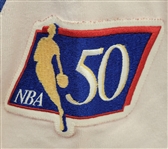 Allen Iverson 1996-97 Philadelphia 76ers Game Used Rookie Year Shooting Shirt w/ MEARS LOA