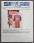 Allen Iverson 1996-97 Philadelphia 76ers Game Used Rookie Year Shooting Shirt w/ MEARS LOA