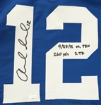 Andrew Luck 2015 Indianapolis Colts  Photomatched Game Used Autographed & Inscribed Jersey Worn During a 9/27/2015 Win vs. Titans Panini LOA & Original Box 