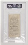 Kevin O'Shea 1950 Lakers Scott's Card PSA 4
