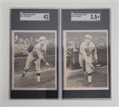 Lot of (8) 1929 Kashin Publications R316 Baseball Cards SGC Graded