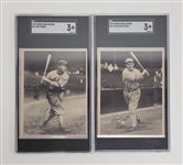 Lot of (8) 1929 Kashin Publications R316 Baseball Cards SGC Graded