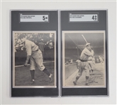 Lot of (8) 1929 Kashin Publications R316 Baseball Cards SGC Graded