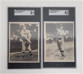 Lot of (8) 1929 Kashin Publications R316 Baseball Cards SGC Graded