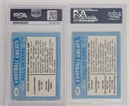 Lot of (10) Autographed 1988 Swell Football Cards PSA/DNA Slabbed