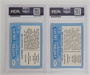 Lot of (10) Autographed 1988 Swell Football Cards PSA/DNA Slabbed