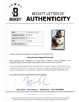 Kirby Puckett Autographed Minnesota Twins Postcard w/ Beckett LOA
