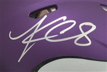 Kirk Cousins Autographed Minnesota Vikings Full Size Authentic Helmet Beckett  