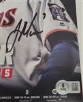 Lot of 5 Joe Mauer Autographed Minnesota Twins & Sports Illustrated Magazines Beckett