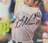 Lot of 5 Joe Mauer Autographed Minnesota Twins & Sports Illustrated Magazines Beckett