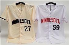 Lot of 2 Jhoan Duran & Ryan Jeffers Autographed Custom Jerseys Beckett