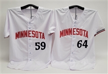 Lot of 2 Jhoan Duran & Jose Miranda Autographed Custom Jerseys Beckett