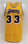 Kareem Abdul-Jabbar c. Late 1970's Los Angeles Lakers Game Used Jersey w/ Dave Miedema LOA