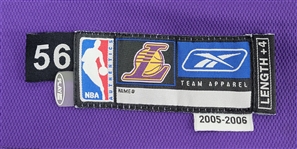 Kobe Bryant 2005-06 Los Angeles Lakers Game Used Jersey w/ Dave Miedema LOA