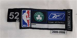 Kendrick Perkins 2005-06 Boston Celtics Game Used Jersey w/ Dave Miedema LOA
