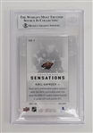 Kirill Kaprizov Autographed 2021-22 Upper Deck Sophomore Sensations Card Beckett Slabbed