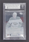 Kirill Kaprizov Autographed & Inscribed 2020-21 Upper Deck Clear Cut Rookie Card Beckett Slabbed