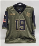 Adam Thielen Autographed Minnesota Vikings Salute to Service Jersey Beckett