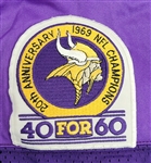 Keith Millard 1989 Minnesota Vikings Game Used Jersey w/ Dave Miedema LOA & Letter of Provenance From Tommy Kramer *DPOY Season*