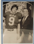 Tommy Kramer Framed 1976 Rice University Jersey Worn on The Bob Hope Show w/ Letter of Provenance From Tommy Kramer