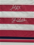 1980 Miracle Hockey Team Signed & Framed American Flag w/ 20 Signatures Beckett LOA