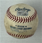 Mike Trout 2012 Career HR #11 Autographed Game Used Baseball From HR Game MLB
