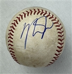 Shohei Ohtani & Mike Trout Dual Autographed Game Used Baseball from Game in Which Both Hit HR's