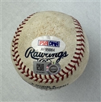 Shohei Ohtani & Mike Trout Dual Autographed Game Used Baseball from Game in Which Both Hit HR's